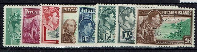 Image of Pitcairn Islands SG 1S/8S UMM British Commonwealth Stamp